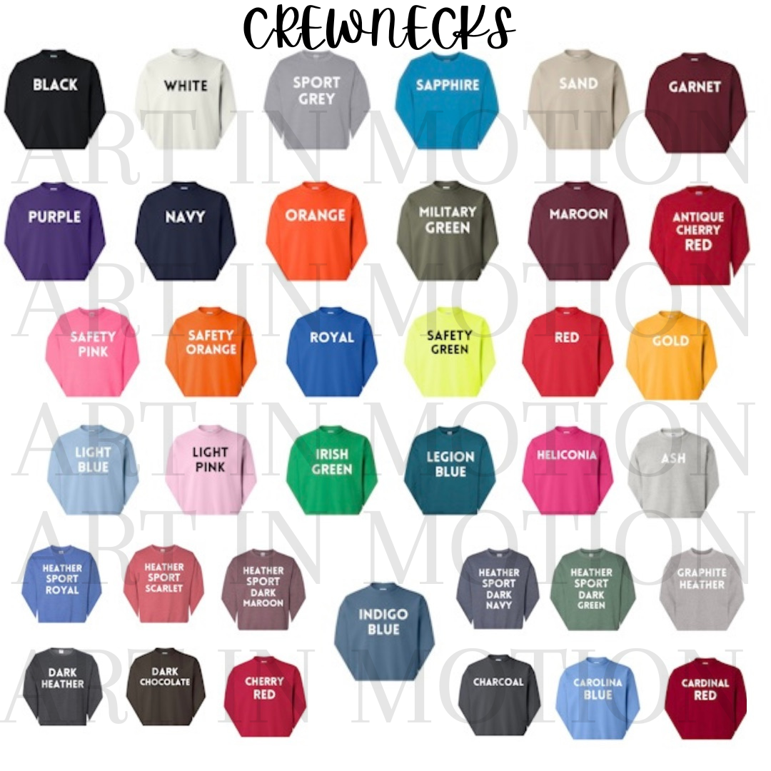 Apparel Color Options