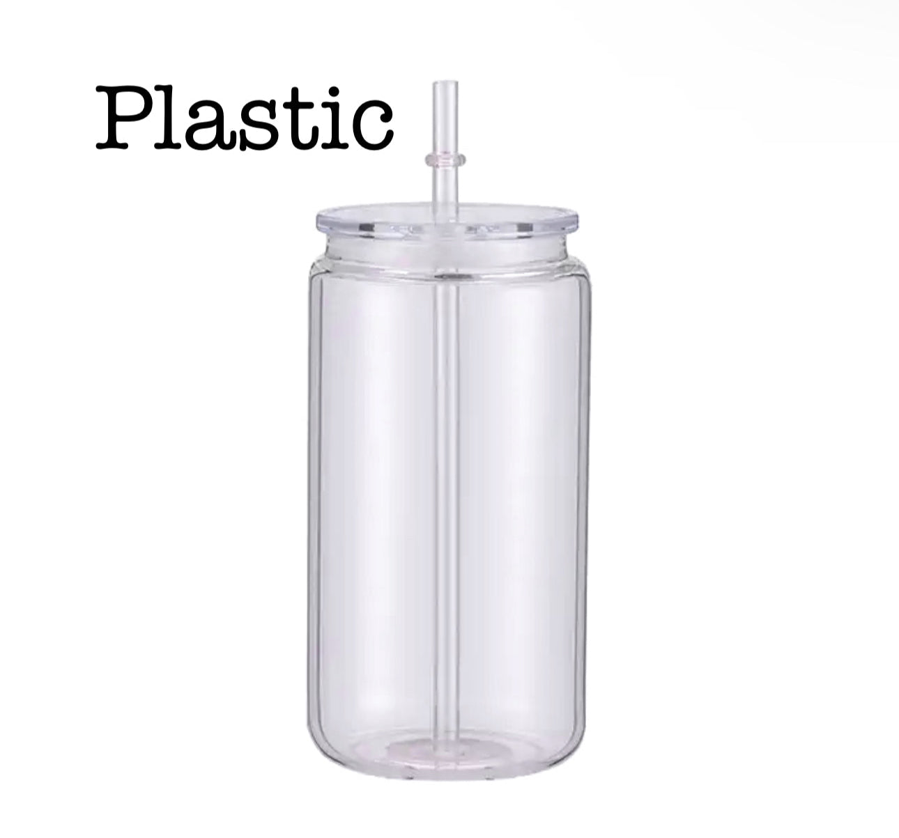 16 oz Plastic/Glass • NO GLITTER